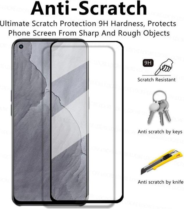 Actual product image Screenguard Realme GT Master Full Screen Protective Glass Film 2.5D 9H (1 Piece, Realme GT Master)