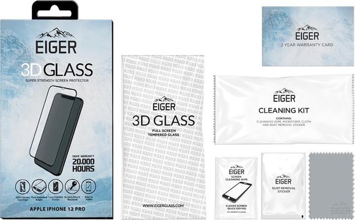 Immagine prodotto Eiger Mountain Glass Clear Edge (1 Pezzo/i, Apple iPhone 12, Apple iPhone 12 Pro)