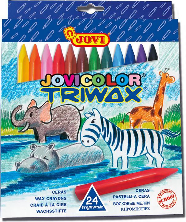 Produktbild Jovi Wachsmalstifte Jovicolor Triwax VE=24 Farben (24 Farben, 24 x)
