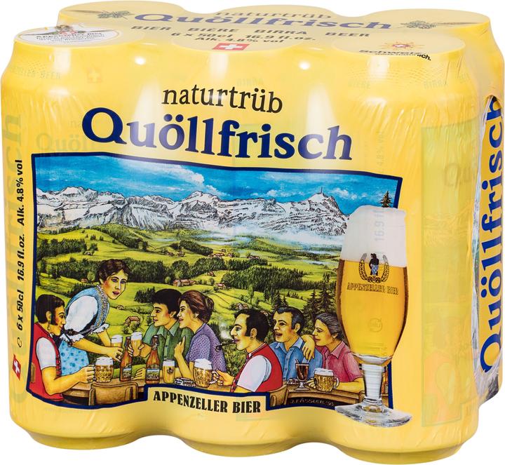 Produktbild Appenzeller Bier Quöllfrisch naturtrüb (6 x 50 cl)