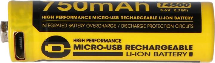 Actual product image Nitecore Li-Ion battery type 14500 - 750mAh - NL1475R