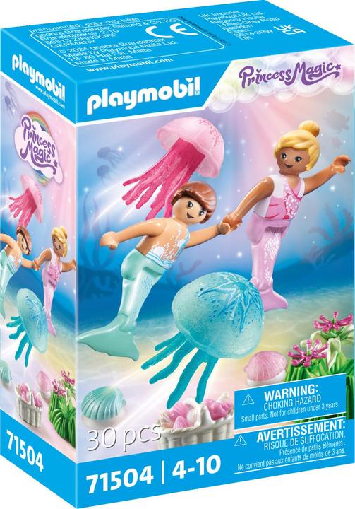 Produktbild Playmobil Meerjungfrauen-Kinder mit Quallen (71504, Playmobil Princess Magic)