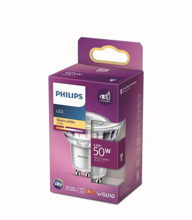 Productafbeelding Philips Spot (GU10, 4.60 W, 355 lm, 1 x, F)