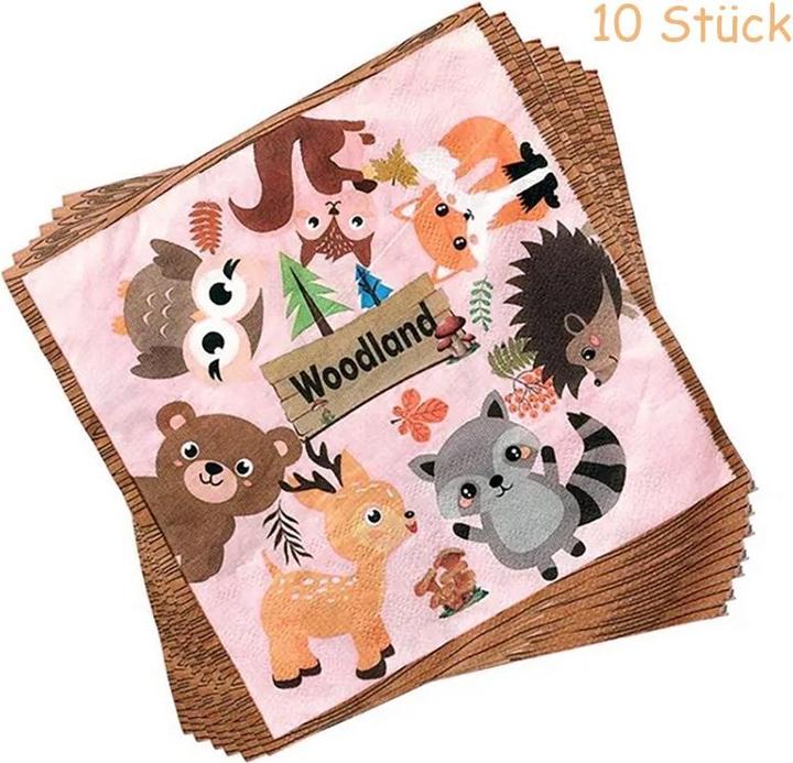 Produktbild ASMI 75-teiliges Party-Set Wald Tiere