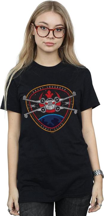 Actual product image Star Wars Womens/Ladies Rebel Elite Badge Cotton Boyfriend T-Shirt (S)