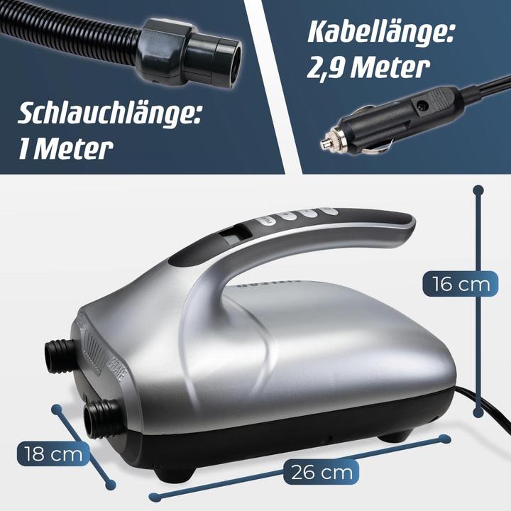 Produktbild Fitleap SUP Pumpe Elektrisch 20 PSI, 12V Pumpe, 2-in-1 Inflation & Deflation