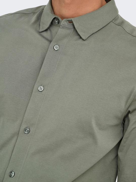 Produktbild Only & Sons Onsrobin Button Under Ss Stretch Shirt (M)