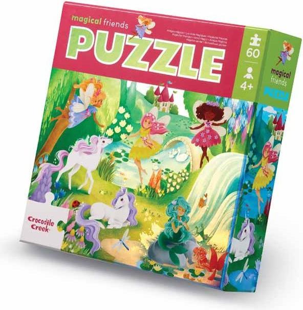 Image du produit Crocodile Creek Puzzle holographique 60 pc, amis magiques (60 pièces)