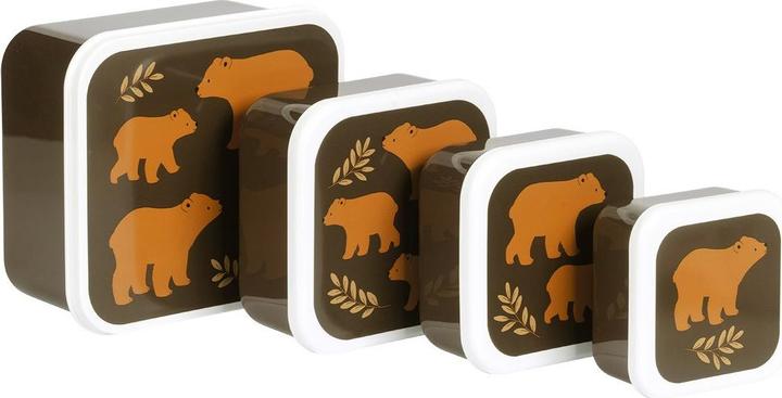 Produktbild A Little Lovely Company ALLC Lunch & snack box set SBSEBE43 Bears