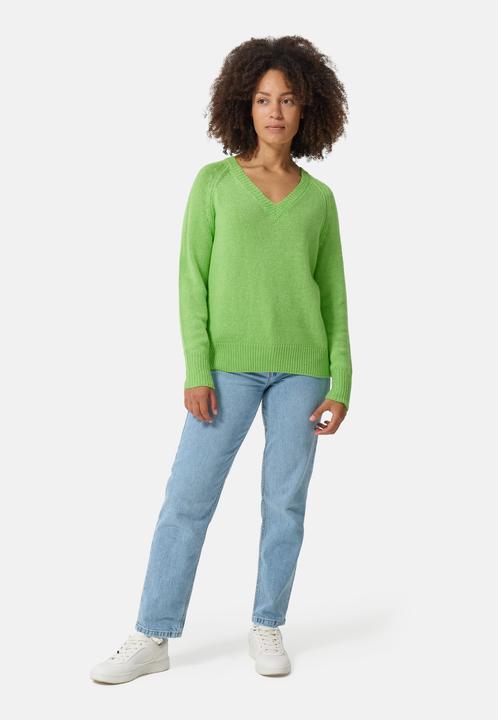 Produktbild Cash-Mere Seide Kaschmir Oversize Style V-Ausschnitt Pullover (L)