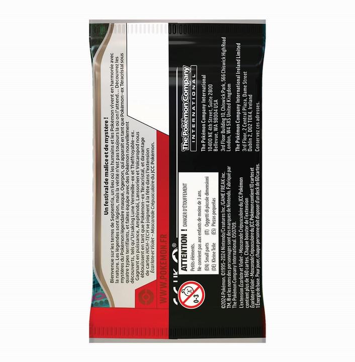 Produktbild Pokémon Pokemon Mascarade Crépusculaire Booster Pack (Französisch, Booster Pack)