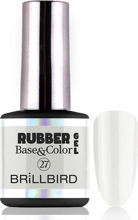 Actual product image BrillBird Rubber Gel Base&Coral #27 8ml (UV gel varnish)