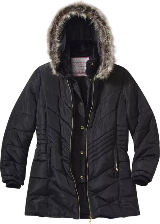 Immagine prodotto Atlas For Women Donna/Ladies Giacca imbottita con cappuccio in pelliccia sintetica idrorepellente (L)