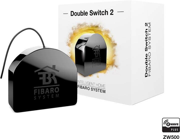 Productafbeelding Fibaro Relais inbouw-inzetstuk 2 schakelaars (Schakelaandrijving)