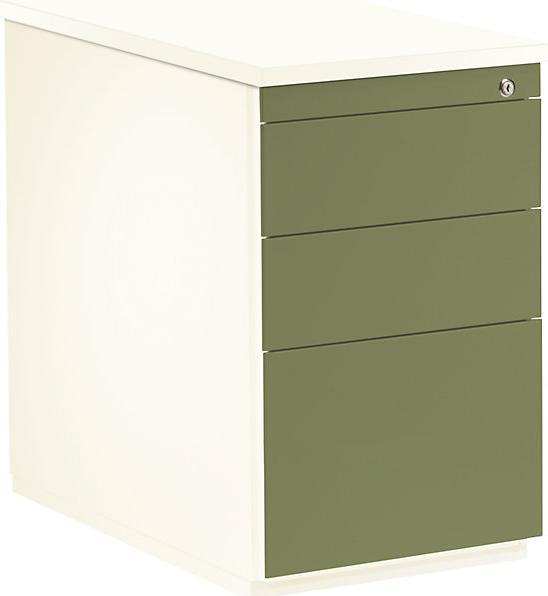 Actual product image Mauser Drawer pedestal, HxD 720 x 800 mm, 2 drawers, 1 suspension file drawer, pure