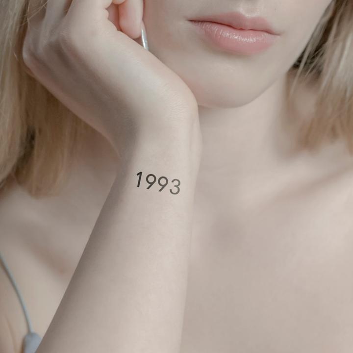 Produktbild minink Temporäres Tattoo – Geburtsjahr 1993
