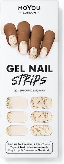 Actual product image MoYou London Gel Nail Strips No Pain No Champagne (Nail varnish dryer)