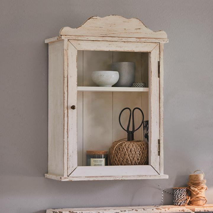 Immagine prodotto Loberon Armadio a muro Sandrine bianco antico (35, B, H, 18 cm, T 50)