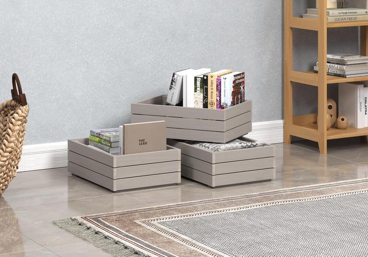 Actual product image Ebuy24 Arona wooden crates (45 x 32 cm)