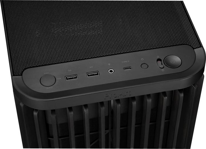 Actual product image ASUS Case PROART PA401 WOOD TG PWM BLACK (ATX)
