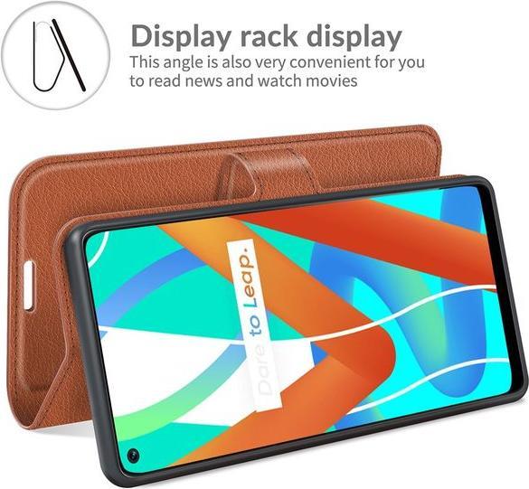 Produktbild MU Classic Litchi Leder Bookcover Series (Realme 8 5G)