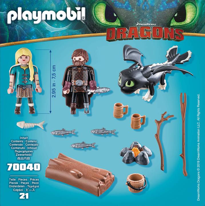 Actual product image Playmobil Hicks and Astrid (70040, Playmobil Dragons)