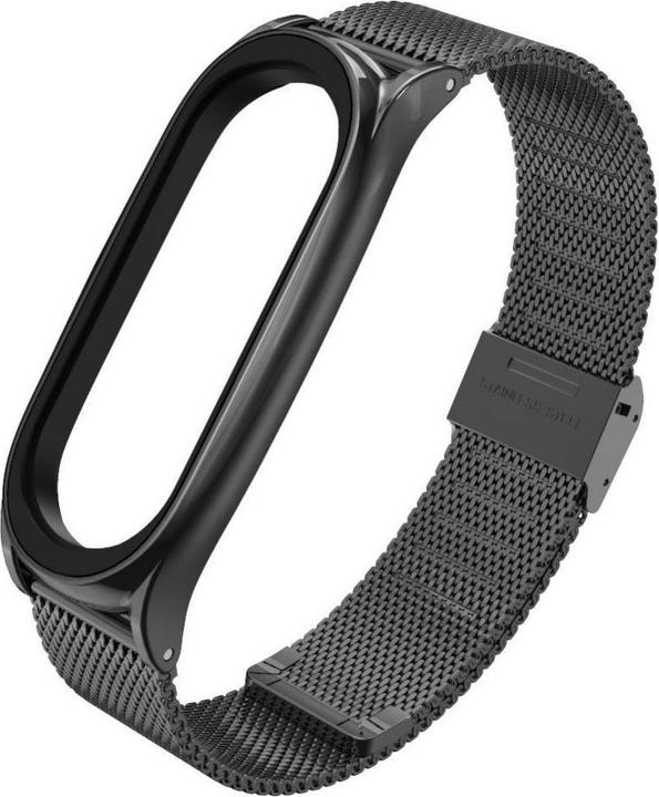Immagine prodotto Tech Išmaniosios apyrankės Xiaomi Mi Smart Band 5/6 dirželis, Juodos spalvos (Acciaio inossidabile, Xiaomi Mi Smart Band 5)