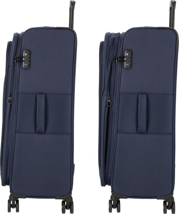 Produktbild D&N Travel Line 9704 4 Rollen Trolley L 78 cm mit Dehnfalte (107 l, L (90 - 115l))