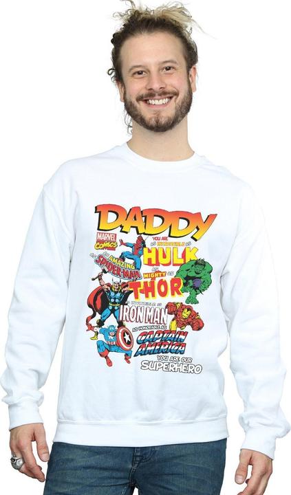 Actual product image Mens Our Dad Superhero Sweatshirt (M)
