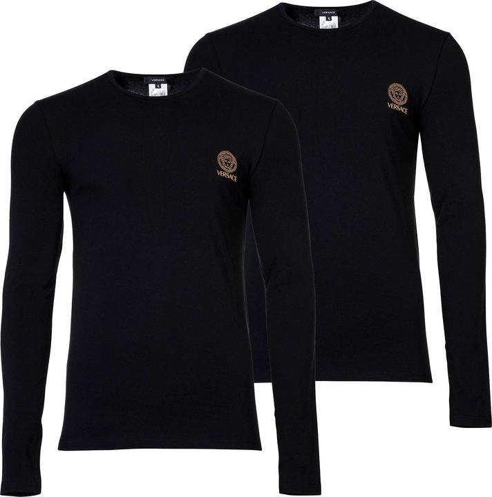 Immagine prodotto Versace T-Shirt Bi-Pack Jersey Topeka Bi-Stretch Cotton Organic New Logo (L)