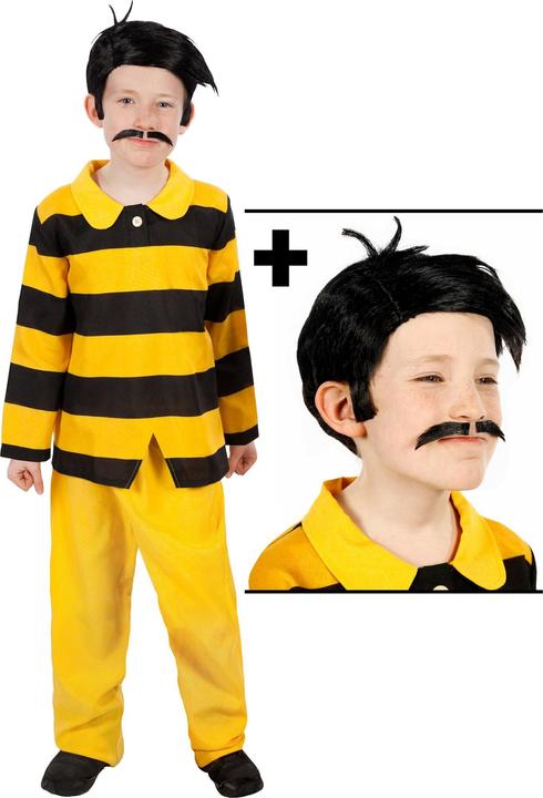 Actual product image Maskworld The Daltons Kostüm für Kinder mit Perücke & Bart (122, 128, 125 B)