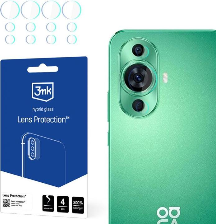 Immagine prodotto 3MK vetro ibrido Protezione per la fotocamera per Huawei Nova 11 (1 Pezzo/i, Huawei Nova 11i)
