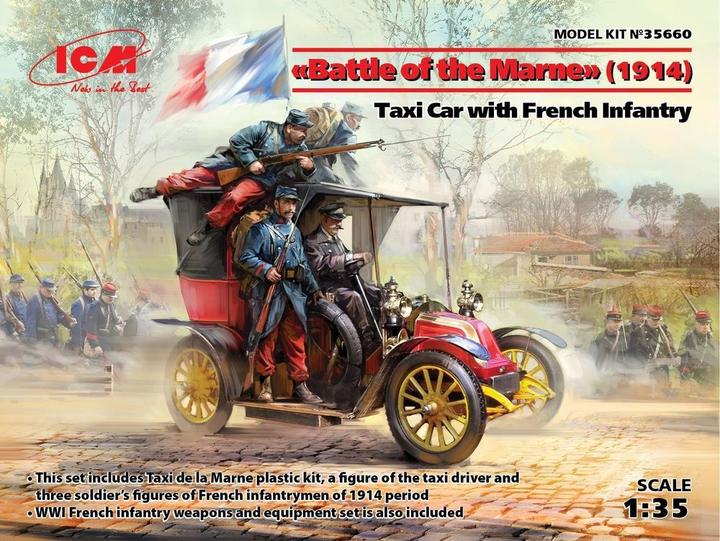 Immagine prodotto ICM Battaglia della Marna(1914), auto taxi con fanteria francese