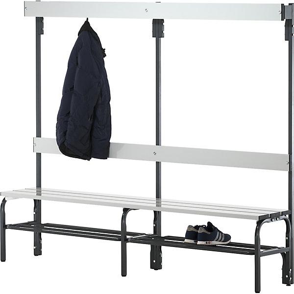 Immagine prodotto Sypro Panca in acciaio per spogliatoi, alt. x prof. 1650 x 375 mm, un lato utile (200 cm, 165 cm)