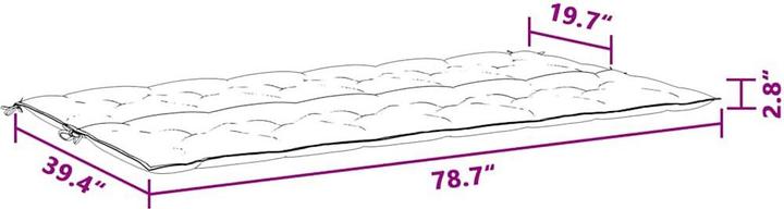 Actual product image VidaXL Henryk (200 x 50 x 7 cm)