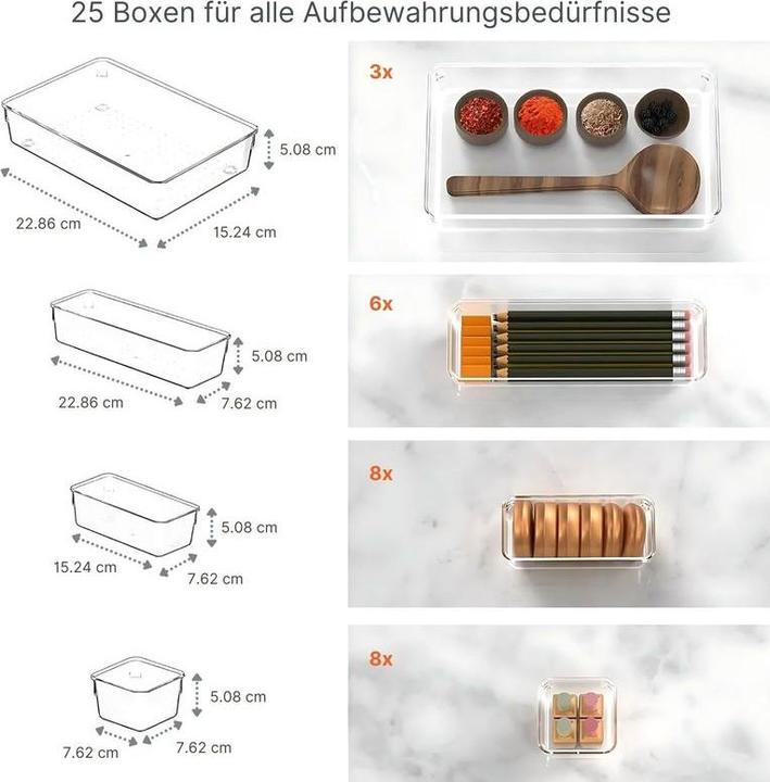 Immagine prodotto Hermex Organizzatore per cassetti (23 x 15 x 5 cm)