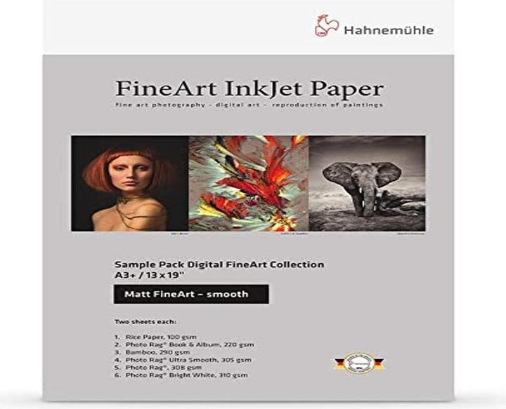 Actual product image Hahnemühle Digital FineArt A 4 Testpack matt, smooth papers (310 g/m², A4, 14 x)