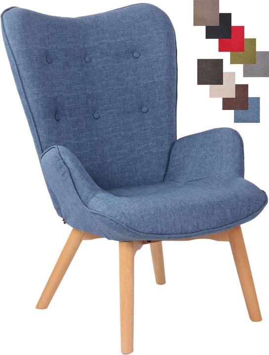Produktbild CLP Lounger Durham Stoff, blau