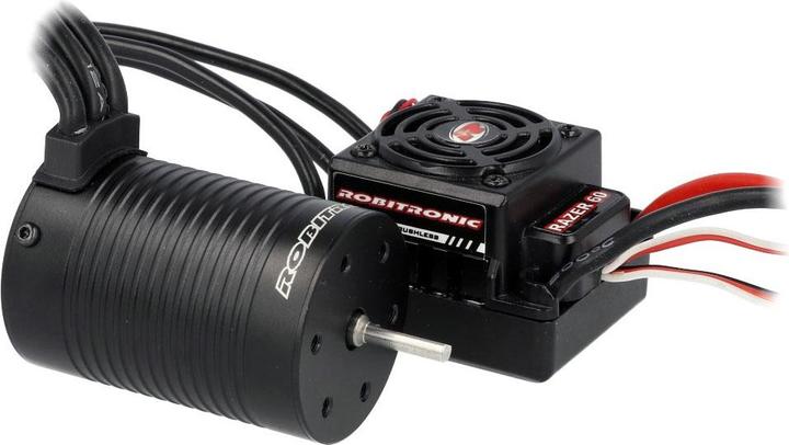 Actual product image Robitronic Razer ten Brushless Combo 60A 2-3s Motor 3652 4600kV