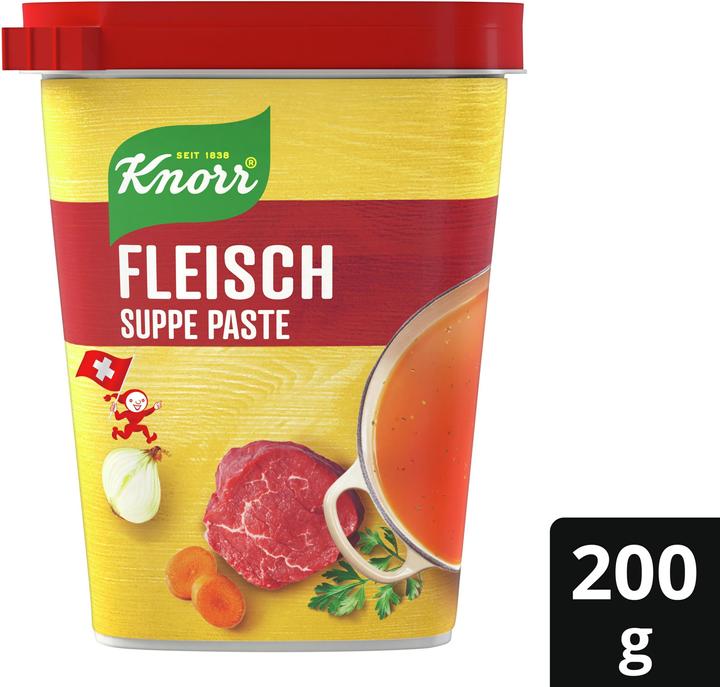 Produktbild Knorr Fleisch Suppe Spezial Paste, zum Würzen von Bouillons, Fleisch, Gemüse, Gratin, Pasta & Reis