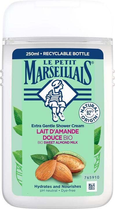 Actual product image Le Petit Marseillais Sweet almond shower cream 3 x 250 ml (750 ml)