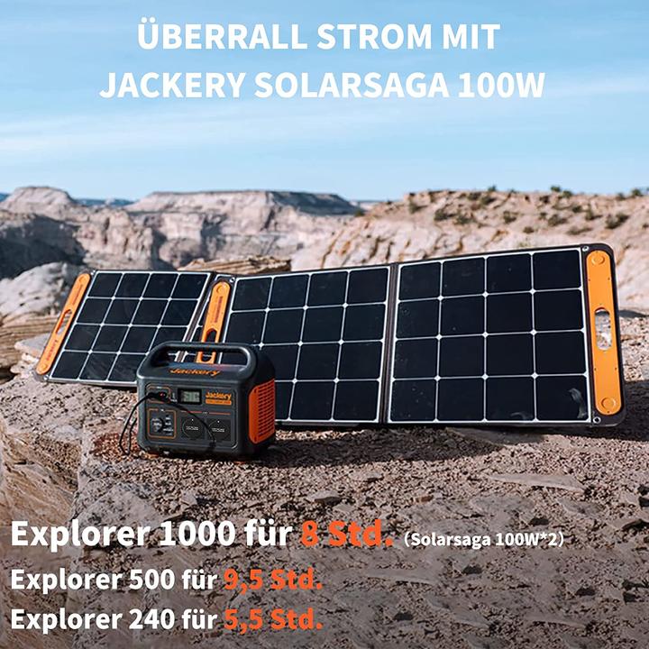 Immagine prodotto Jackery SolarSaga (100 W, 4.69 kg)