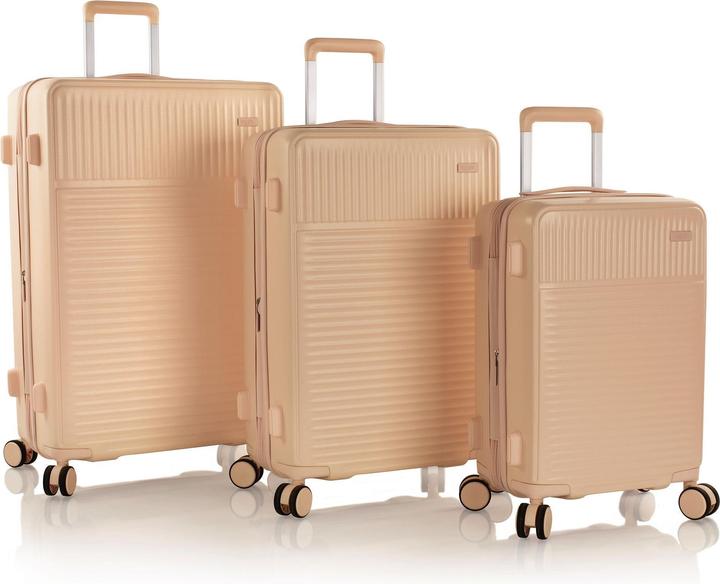 Heys Pastel 4 Rollen Kofferset 3-teilig mit Dehnfalte (219 l, XL (ab 115l))
