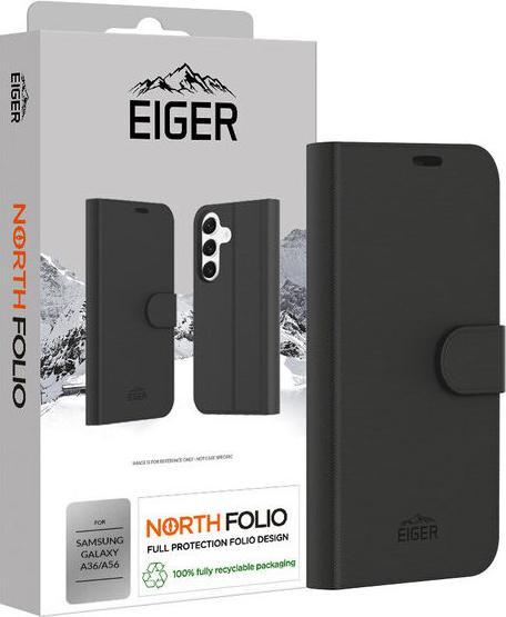 Actual product image Eiger North Folio Case Galaxy A36/A56 schwarz (Samsung Galaxy A56)