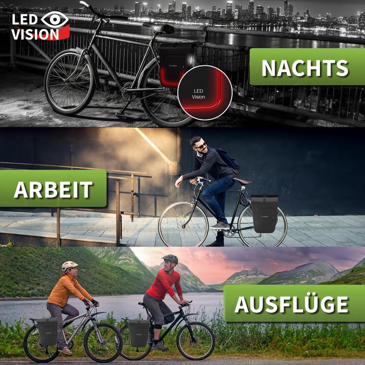 Produktbild Eloneo Fahrradtasche für Laptop (25 l, Gepäckträgertasche)