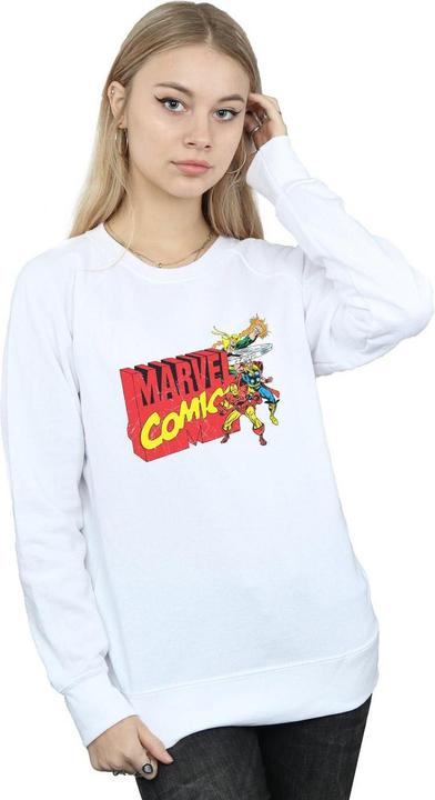 Actual product image Womens/Ladies Vintage Logo Blast Sweatshirt (L)