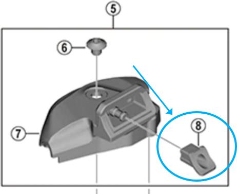 Image du produit Shimano Adaptateur de levier de vitesse XTR SL-M9100-I