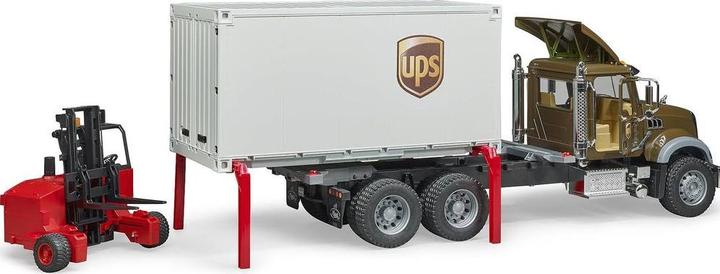 Actual product image Bruder Scania R-Series UPS Logistics Trucks