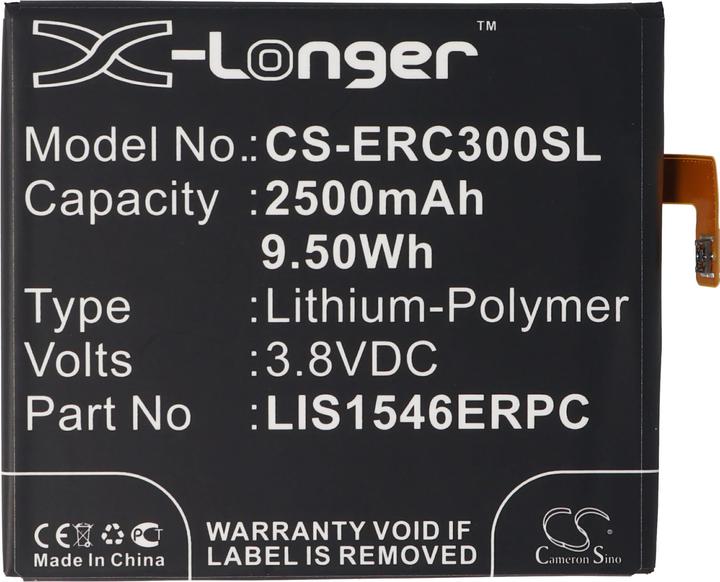 Actual product image AccuCell Sony Ericsson XPERIA T3 Battery