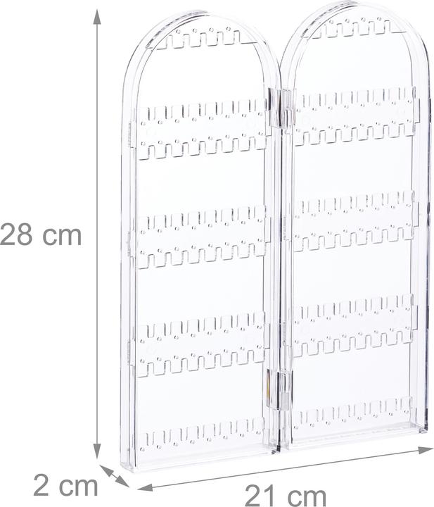 Actual product image Relaxdays Acrylic Jewellery Rack